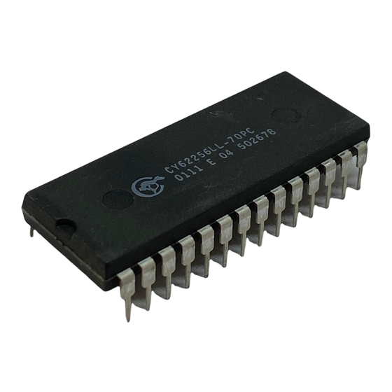 Cypress 256K (32K x 8) CY62256 Specification Sheet