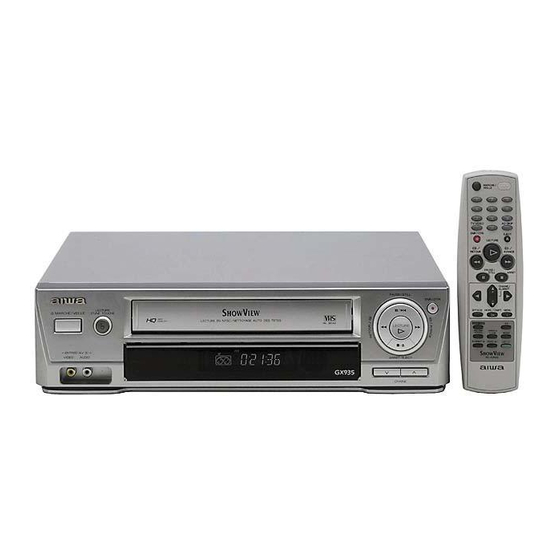 Aiwa HV-FX7700 VHS Video Recorder Manuals