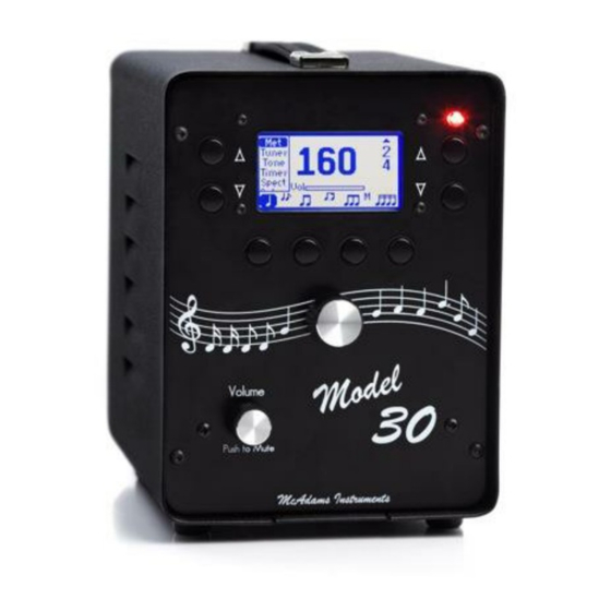 McAdams Instruments 30 Operator's Manual