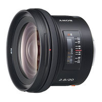 Sony SAL20F28 - Wide-angle Lens - 20 mm Service Manual