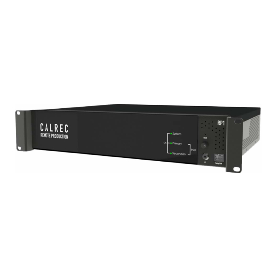 Calrec RP1 System Manual