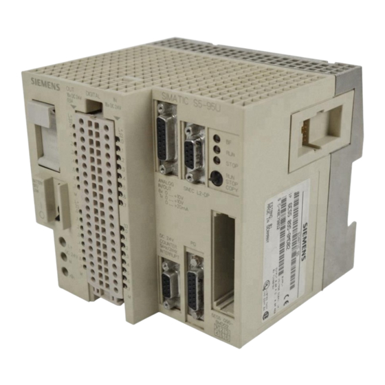 Siemens SIMATIC S5 Instructions Manual