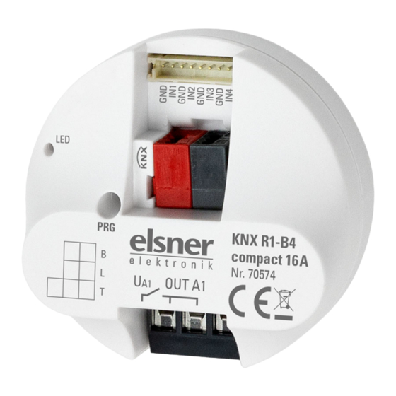 elsner elektronik KNX R1-B4 compact 16 A Installation And Adjustment