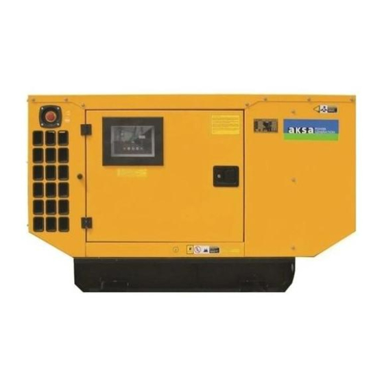 Aksa APG25 Maintenance And User Manual