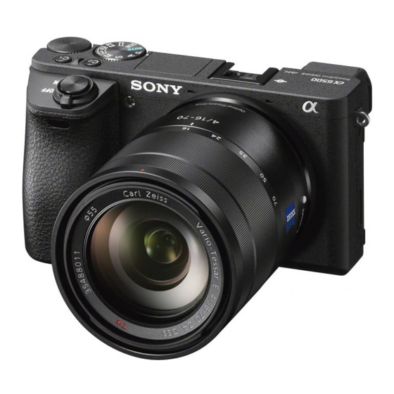 SONY ILCE-6500 SERVICE MANUAL Pdf Download | ManualsLib