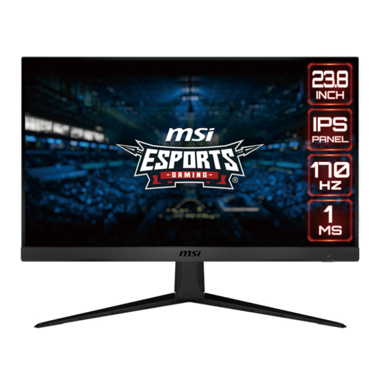 MSI G Series User Manual