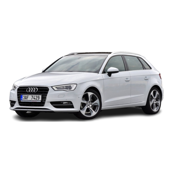 AUDI A3 SPORTBACK 2013 MANUAL Pdf Download ManualsLib