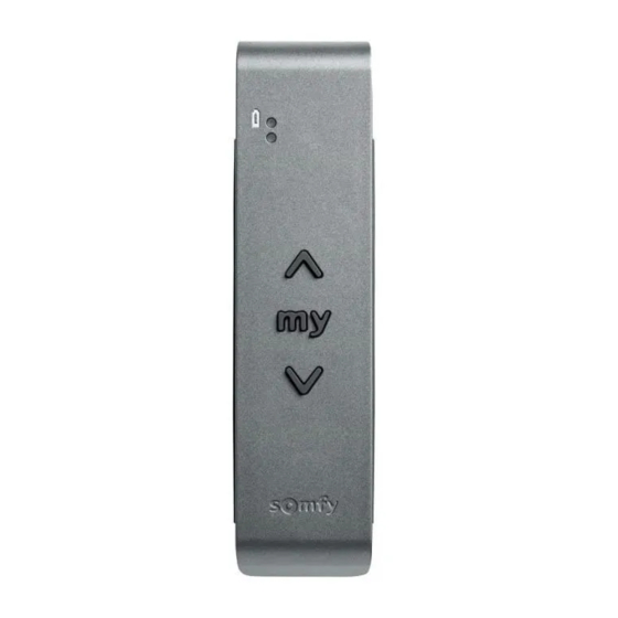 SOMFY SITUO 1 IO REMOTE CONTROL INSTRUCTIONS