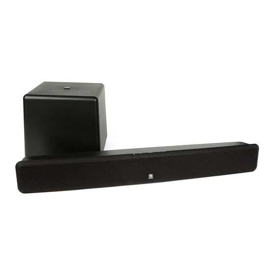 Boston Acoustics TVee Series Quick Manual