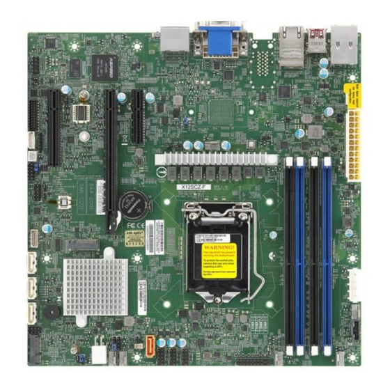 Supermicro X12SCZ-TLN4F User Manual