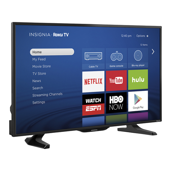 Insignia Tv Owners Manual