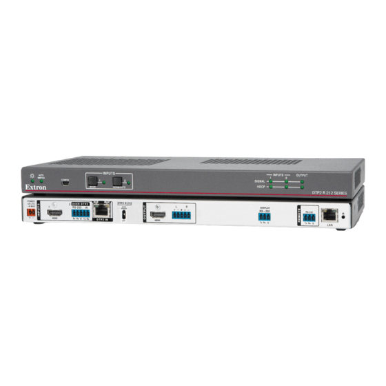 Extron electronics DTP2 R 212 Series User Manual