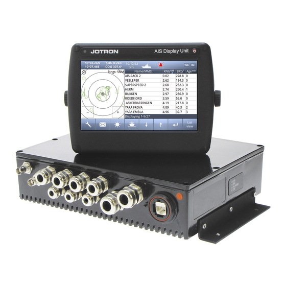 jotron Tron AIS TR-8000 Quick Reference Manual