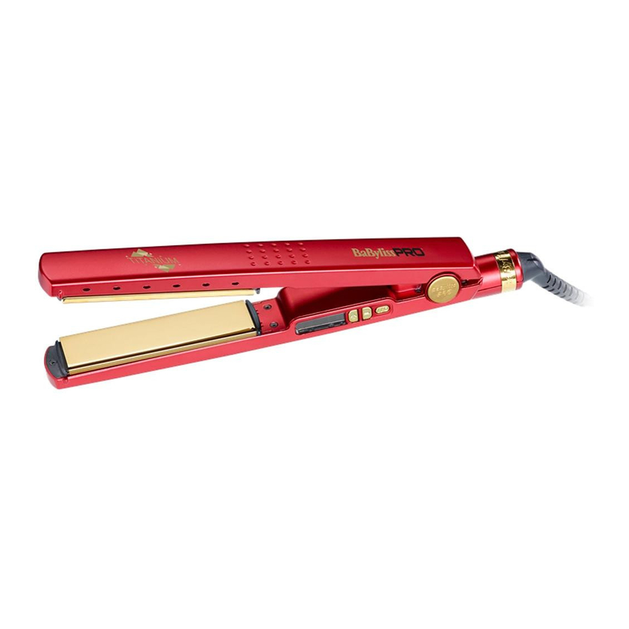 BaByliss PRO TITANIUM SPECIAL EDITION Quick Manual