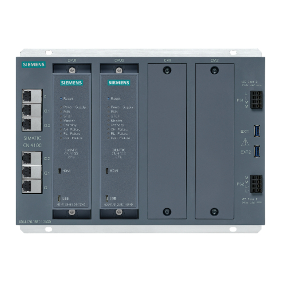Siemens SIMATIC CN 4100 Equipment Manual