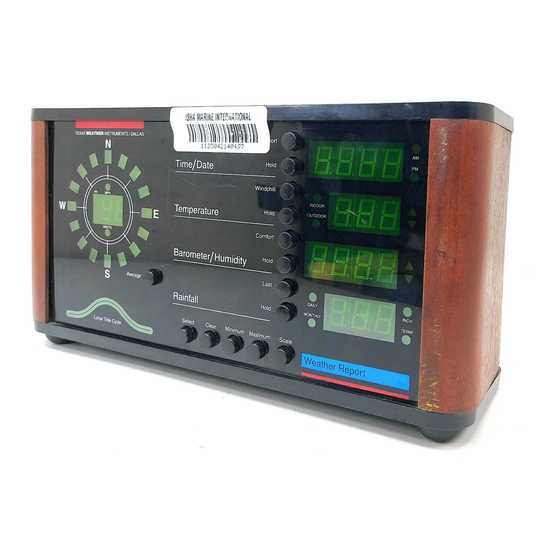 Texas Instruments Weather Report Logger WRL-25 Manual