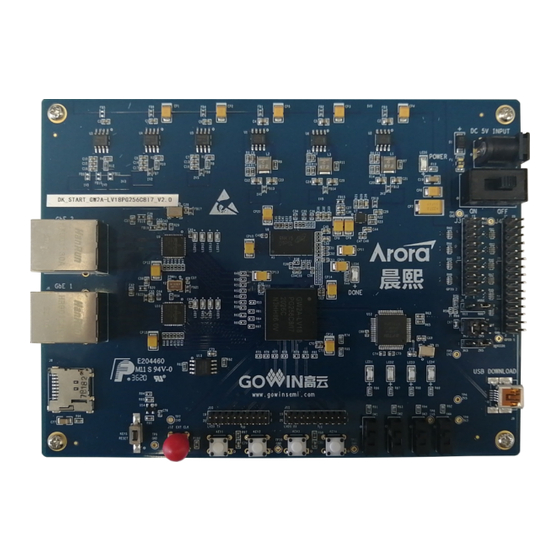 GOWIN DK_START_GW2A-LV18PG256C8I7_V2.0 User Manual