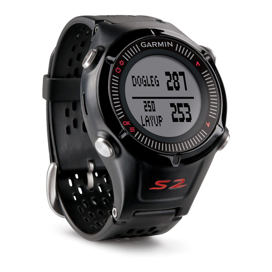 Garmin Approach S2 Golf Watch Manual ManualsLib