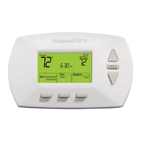 Honeywell Programmable Thermostat RTH6350 Manual