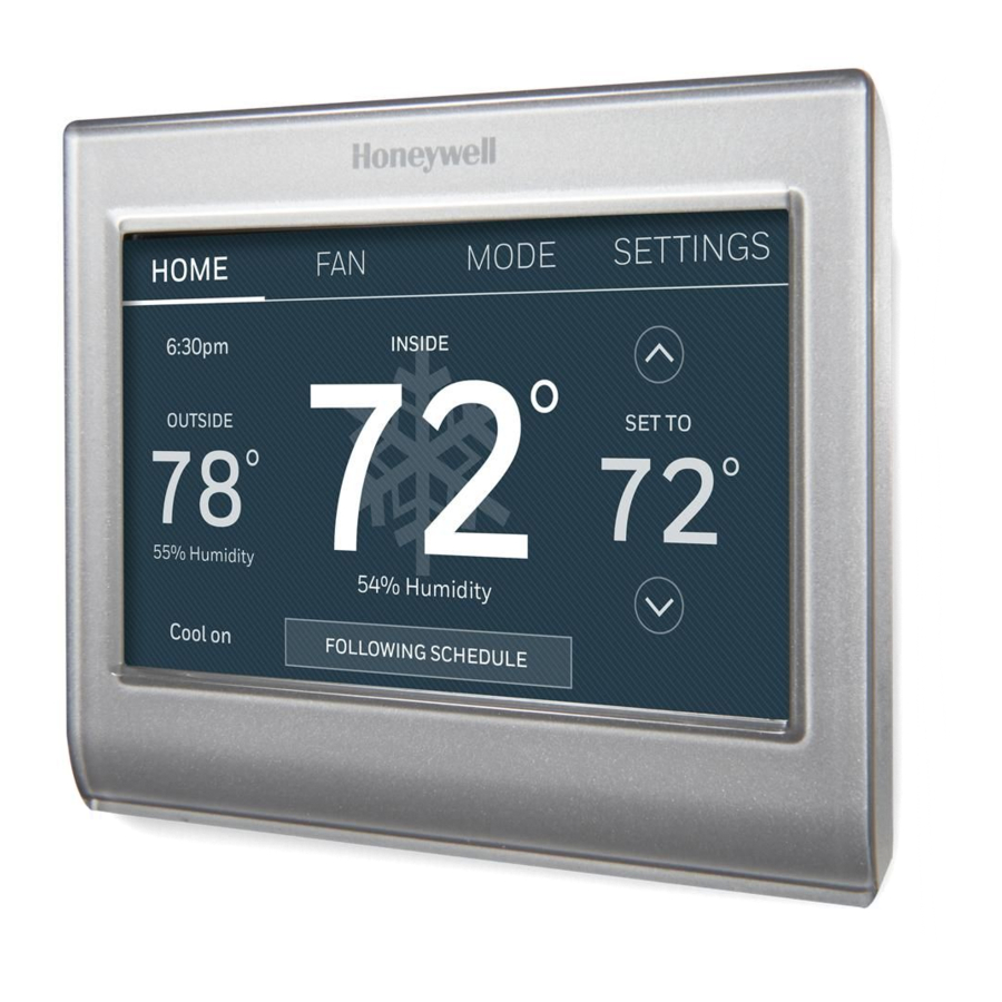 Honeywell Home WiFi Color Touchscreen Thermostat Manual