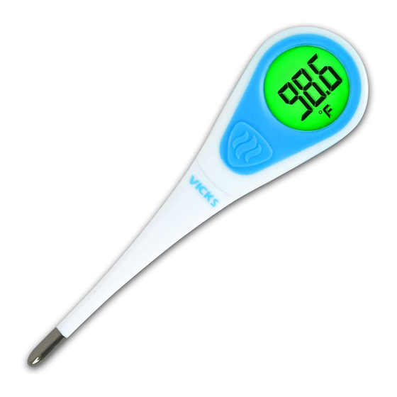 Vicks SpeedRead Digital Thermometer V912US Manual ManualsLib