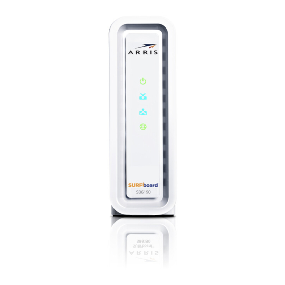 ARRIS SURFboard Cable Modem SB6190 Docsis User Guide ManualsLib