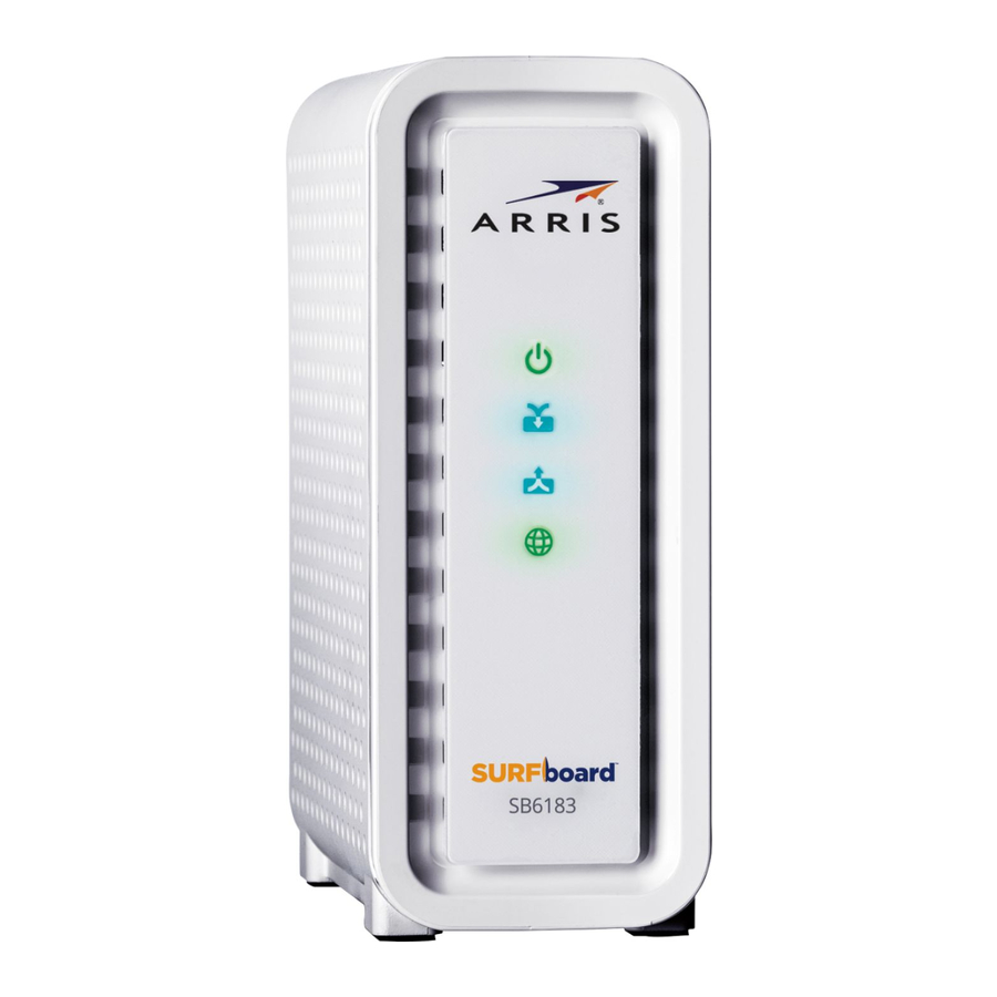 ARRIS SURFboard Cable Modem SB6183 Docsis Manual | ManualsLib