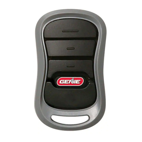 Genie 3 Button Remote Programming Instructions ManualsLib