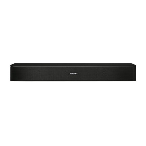 Bose Solo 5 Soundbar Manual ManualsLib