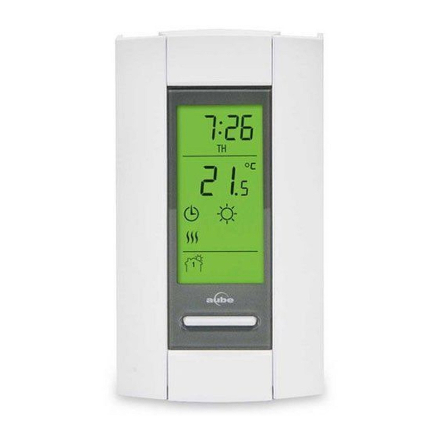 Aube Thermostat TH115-A-120S/U TH115-AF-120S/U Manual | ManualsLib