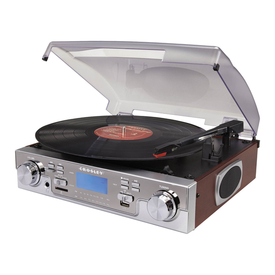 CROSLEY Record Player CR6007A Tech Series Manual ManualsLib