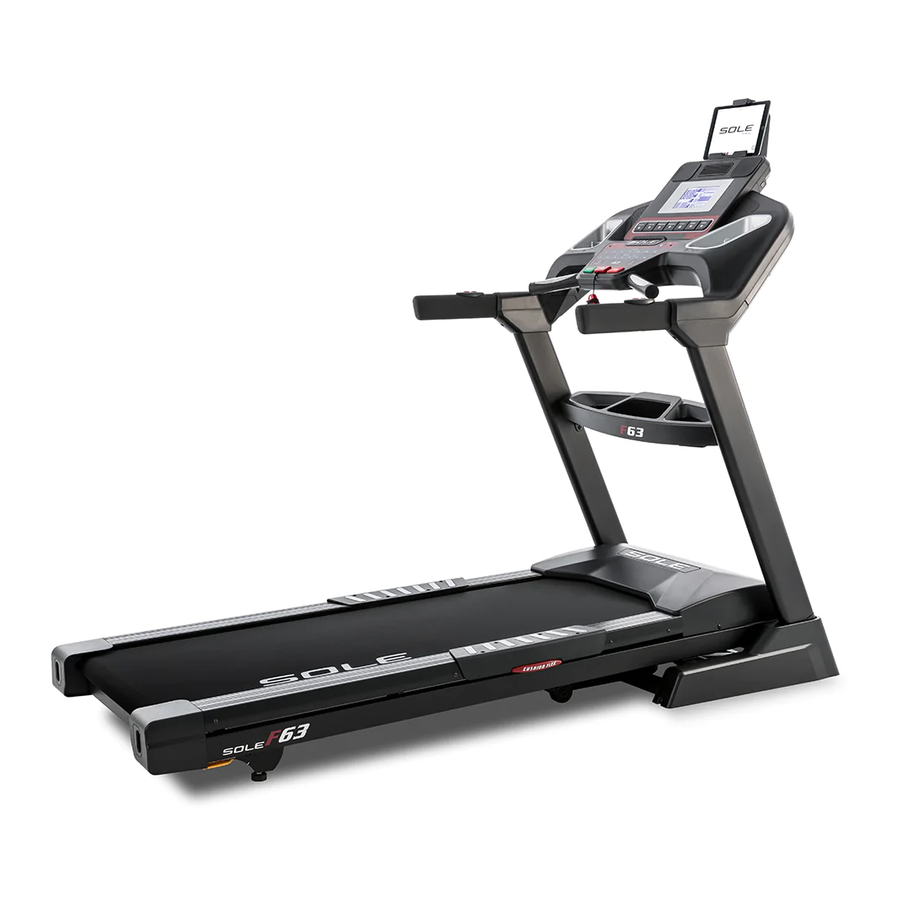 SOLE F63 Treadmill Manual ManualsLib