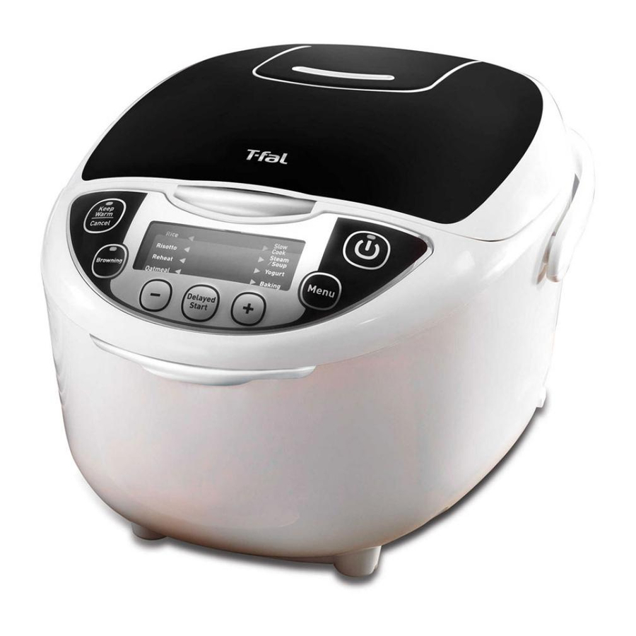 Tfal 10 in 1 MultiCooker RK705851 Manual ManualsLib