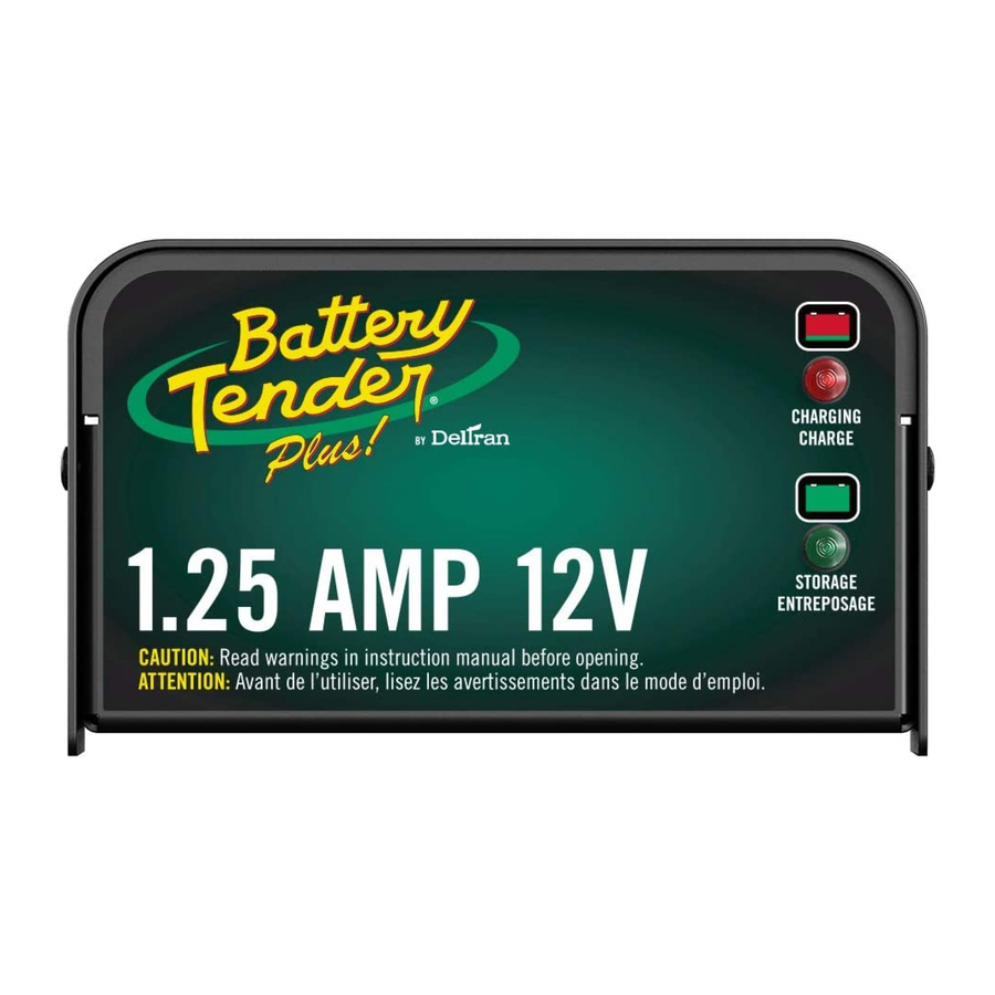 Deltran Battery Tender Plus 12V, 1.25 AMP Manual ManualsLib