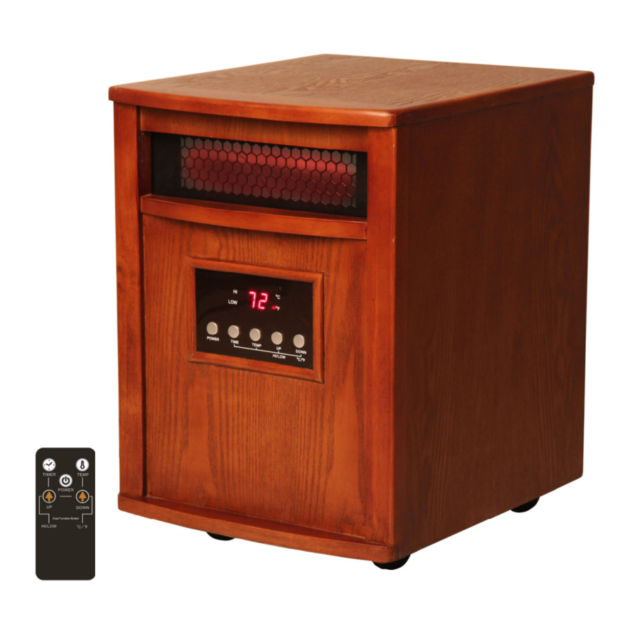 LifeSmart Infrared Heater LS-Stealth-1 Manual | ManualsLib