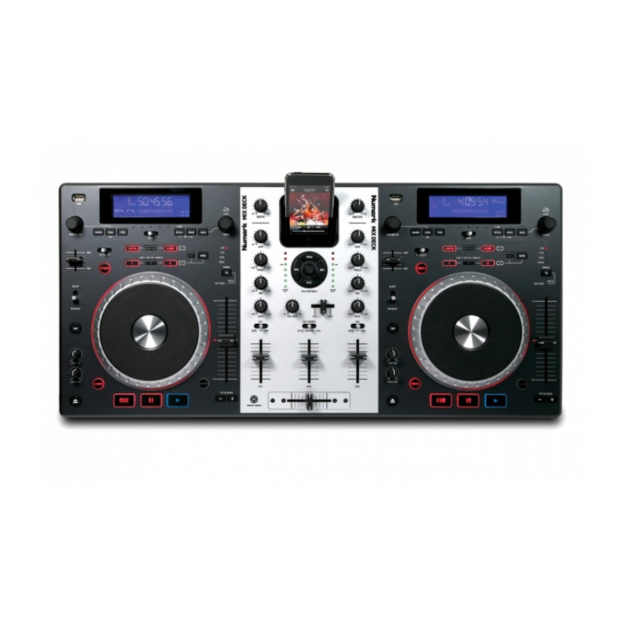 Numark Mixdeck Universal DJ System Manual ManualsLib