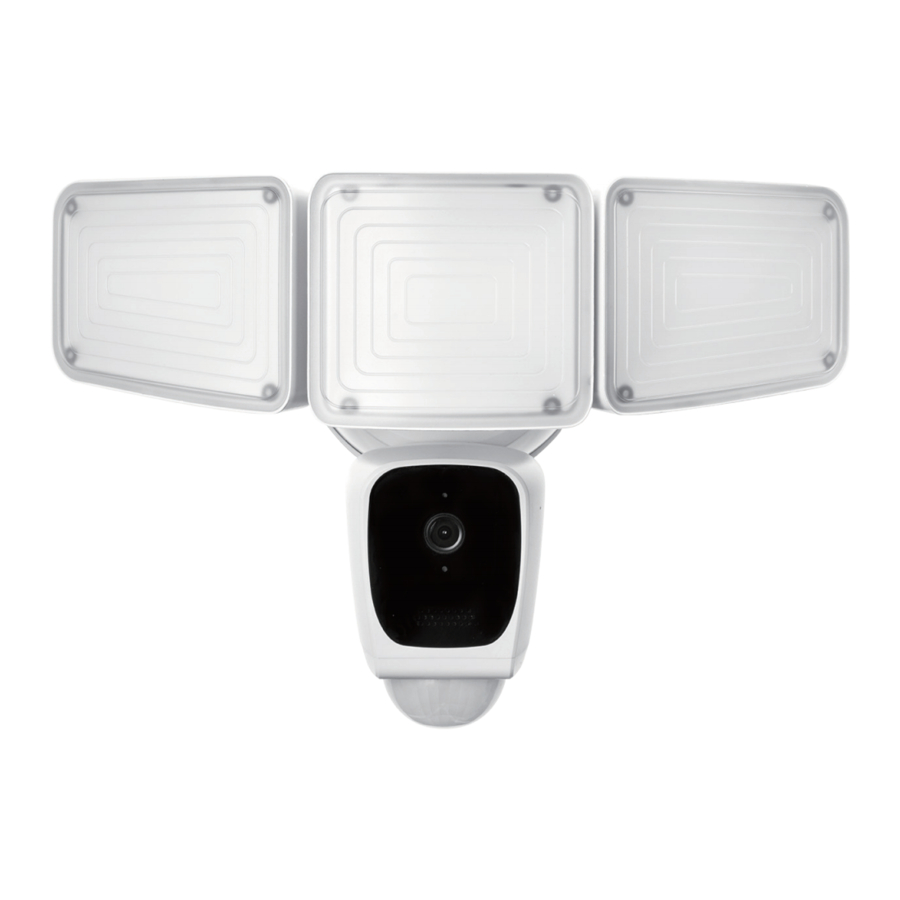 Home Zone Security Smart Wireless Triple Head Led Floodlight Camera