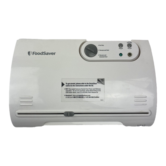 FoodSaver V825/V845/GameSaver Sport Manual ManualsLib