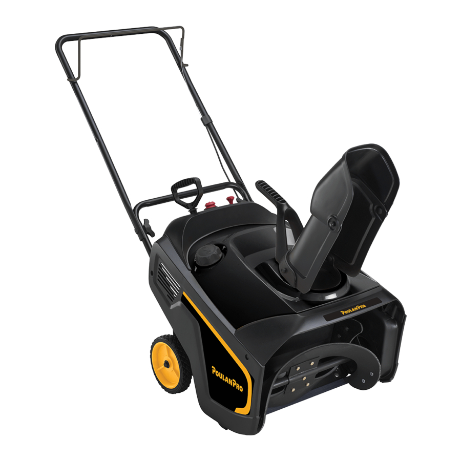 Poulan PRO PR111 SNOW THROWER Manual ManualsLib