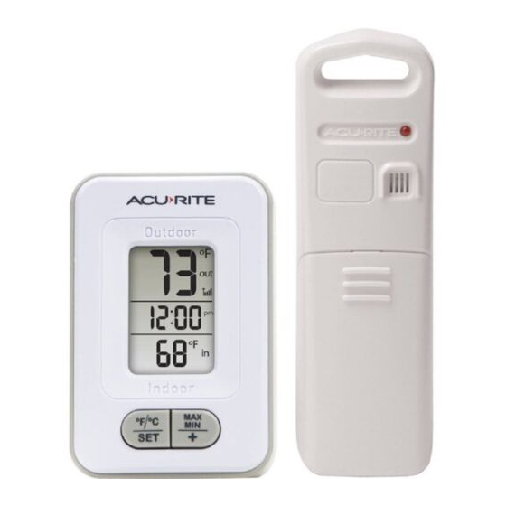 AcuRite Wireless Thermometer 02044W Manual ManualsLib