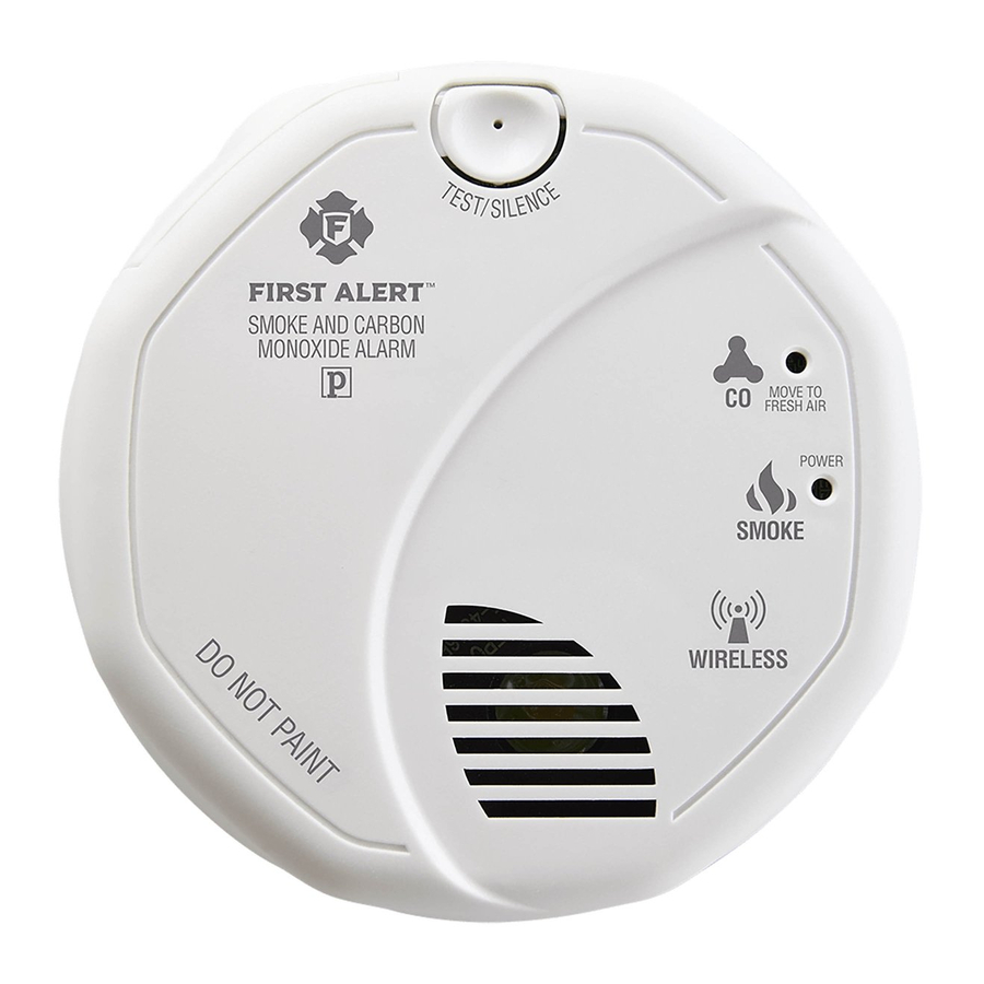 First Alert Combination Carbon Monoxide & Smoke Alarm Manual