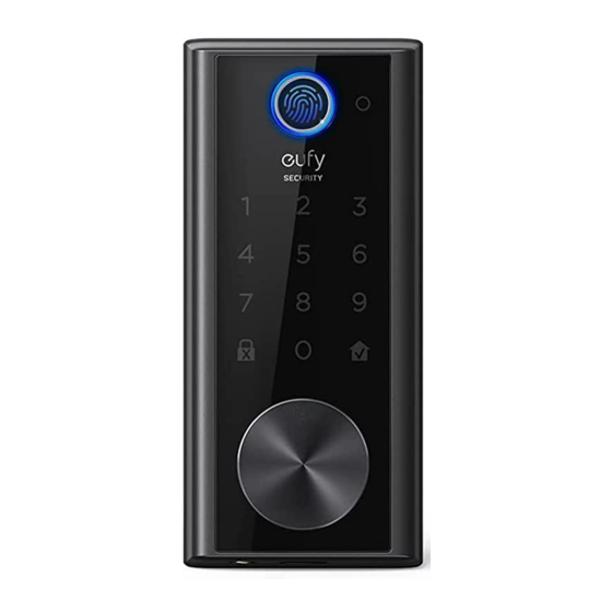 EUFY SECURITY SMART LOCK TOUCH USER MANUAL Pdf Download | ManualsLib