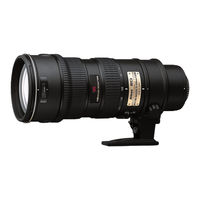 Nikon 70 200 - f/2.8G ED VR II AF-S NIKKOR Lens Instruction Manual