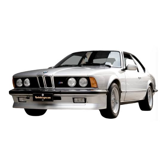 BMW 1985 635csi Manuals
