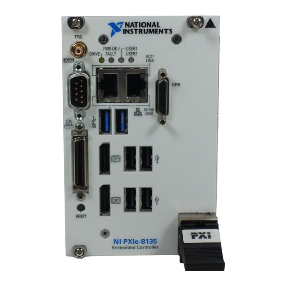 NI PXIe-8135 User Manual