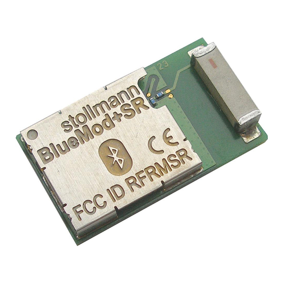 Stollmann BlueMod+SR/AP Hardware Reference Manual