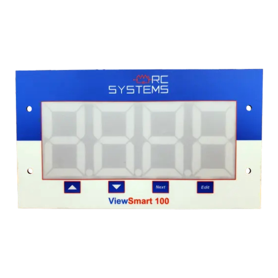 RC Systems ViewSmart 100 Operation Instruction Manual