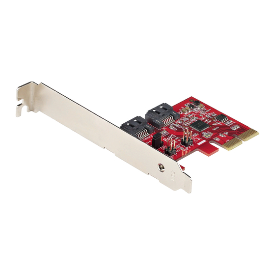 StarTech.com 2P6GR-PCIE-SATA-CARD Quick Start Manual