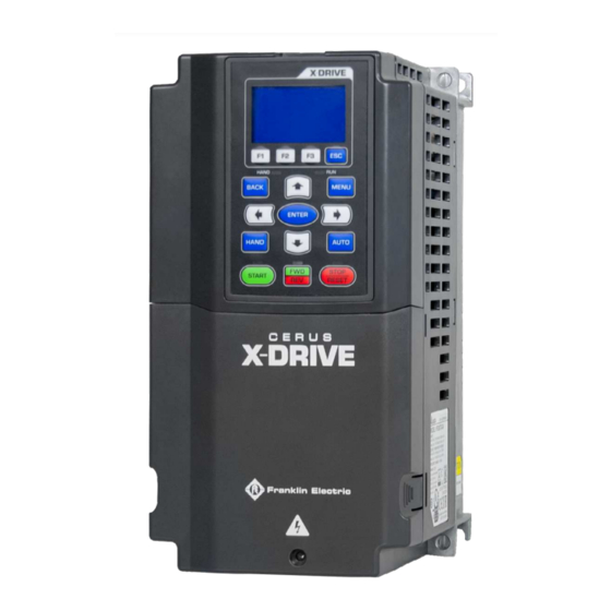 FRANKLIN ELECTRIC CERUS XDRIVE CXD005A2V INSTALLATION AND OPERATION MANUAL Pdf Download