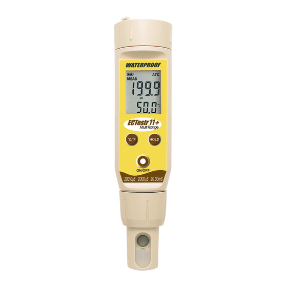 EUTECH INSTRUMENTS ECTEST11 INSTRUCTION MANUAL Pdf Download | ManualsLib